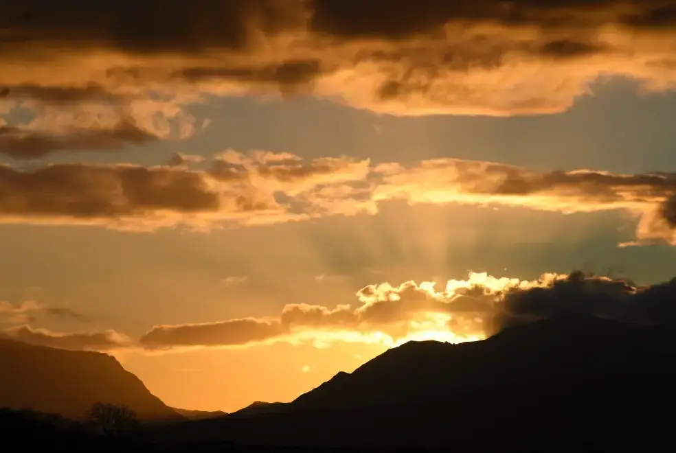 Countryside views at Caban Cariad