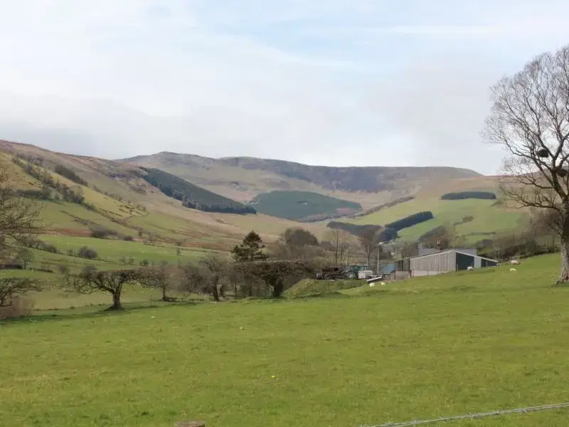 Countryside views at Caban Iwrch with all weather Hot tub