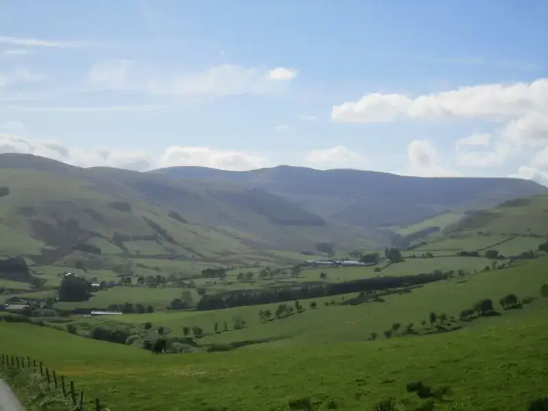Countryside views at Caban Iwrch with all weather Hot tub