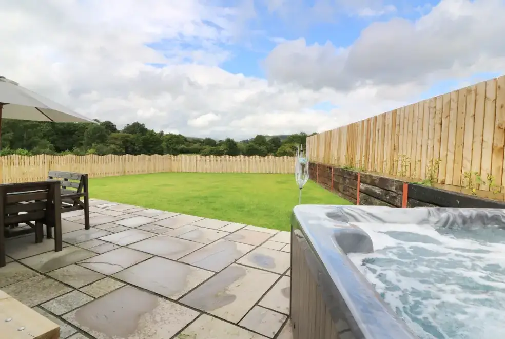 Private Hot Tub at Caban Nant Ddu