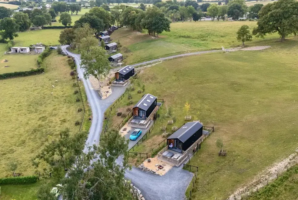 Countryside views at Caban Nant Ddu