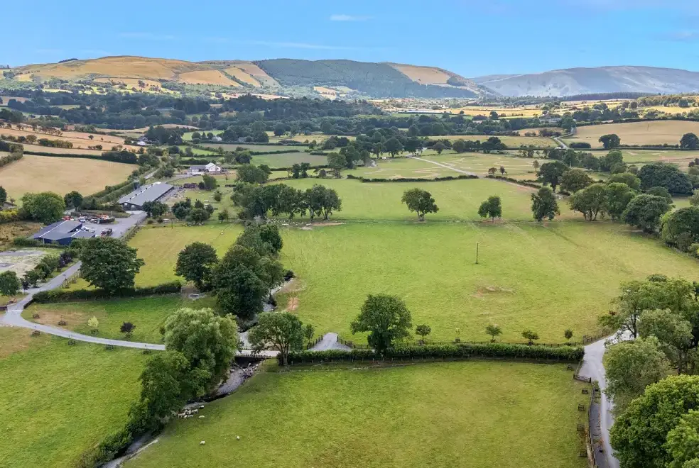 Countryside views at Caban Nant Ddu