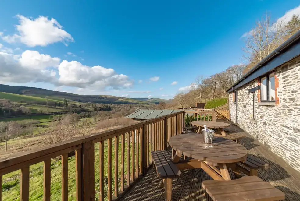 Countryside views at Cae Madog Barn