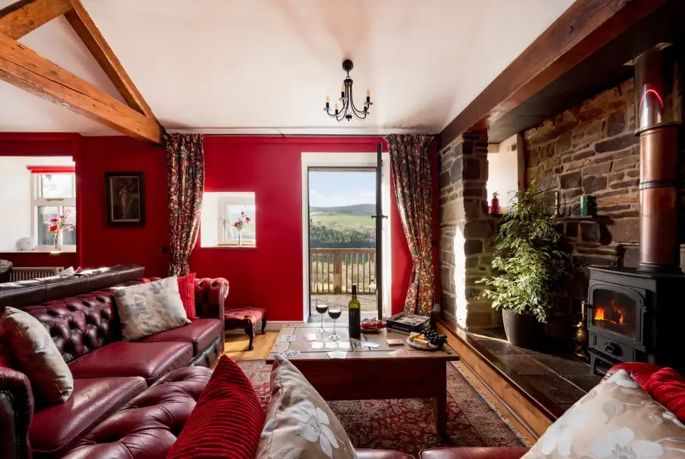 Lounge at Cae Madog Barn