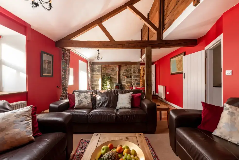 Lounge at Cae Madog Barn