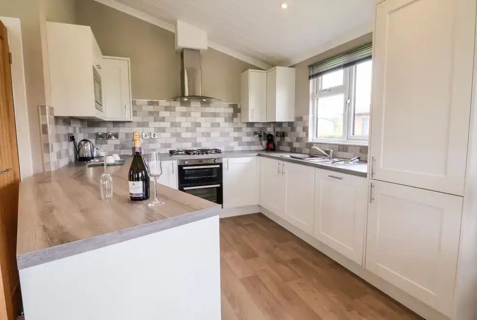 Kitchen/diner at Callow Holiday Lodge