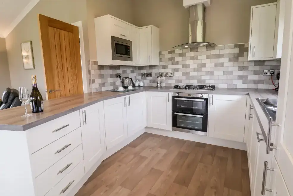 Kitchen/diner at Callow Holiday Lodge