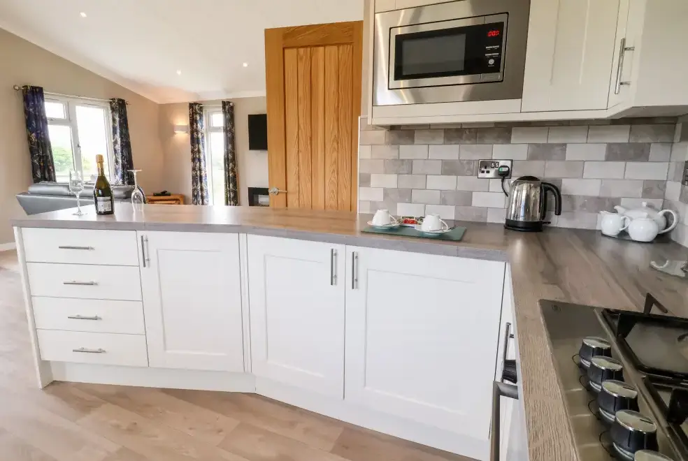 Kitchen/diner at Callow Holiday Lodge