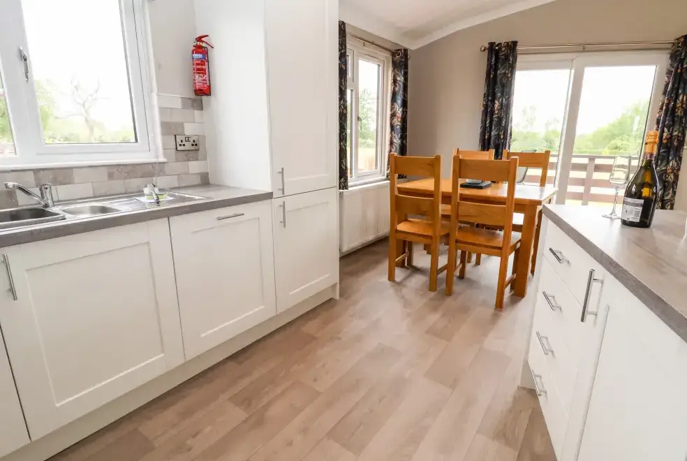 Kitchen/diner at Callow Holiday Lodge