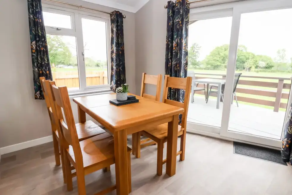 Dining room at Callow Holiday Lodge