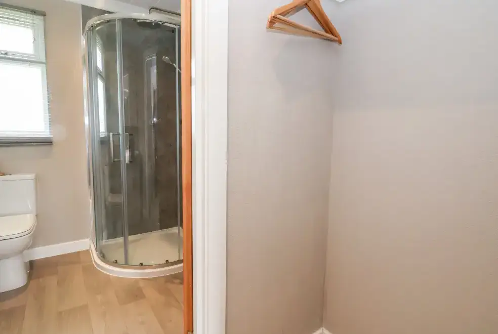 Shower room at Callow Holiday Lodge