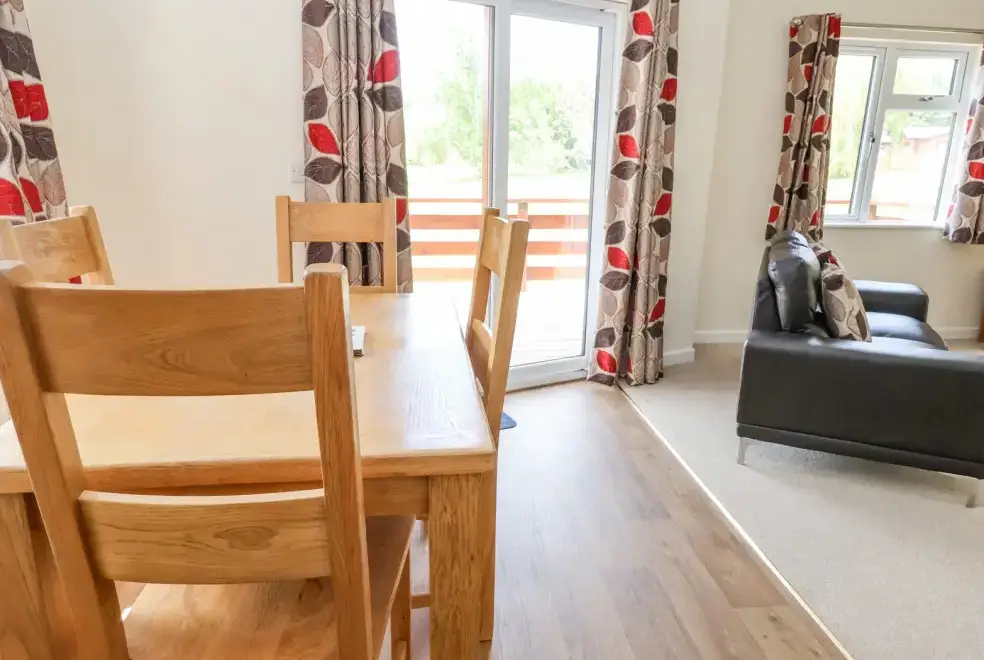 Open plan living area at Callow Lodge 22