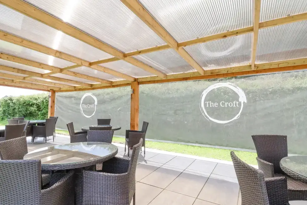 Patio area at Callow Lodge 22