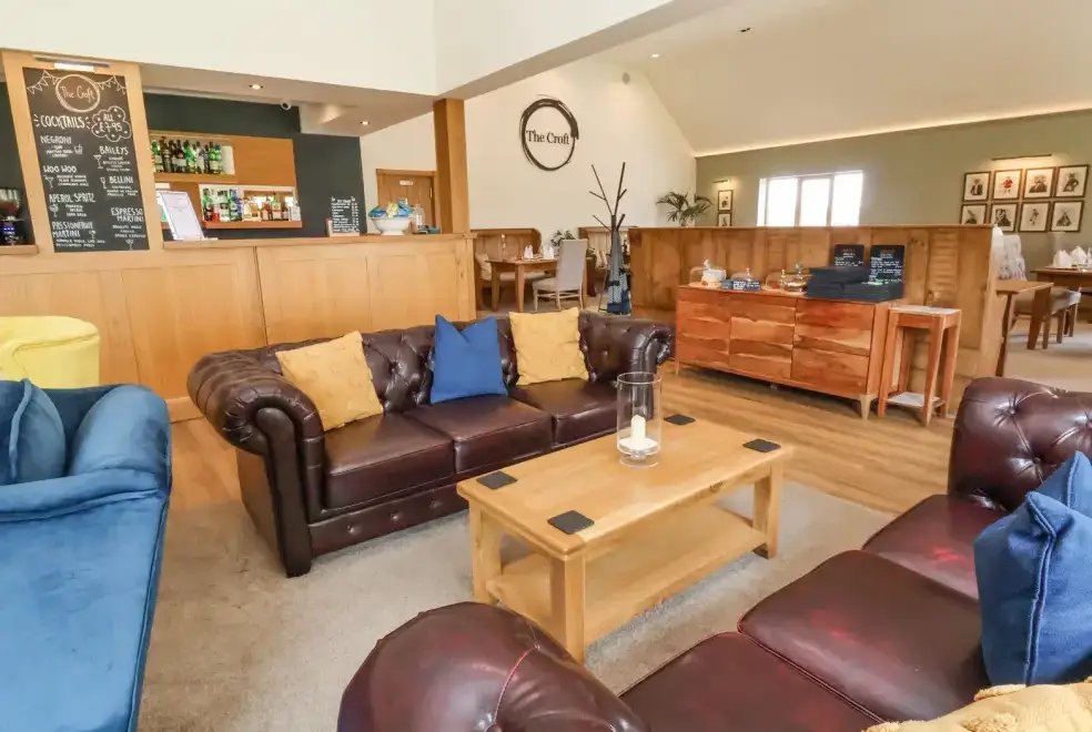Open plan living area at Callow Lodge 22