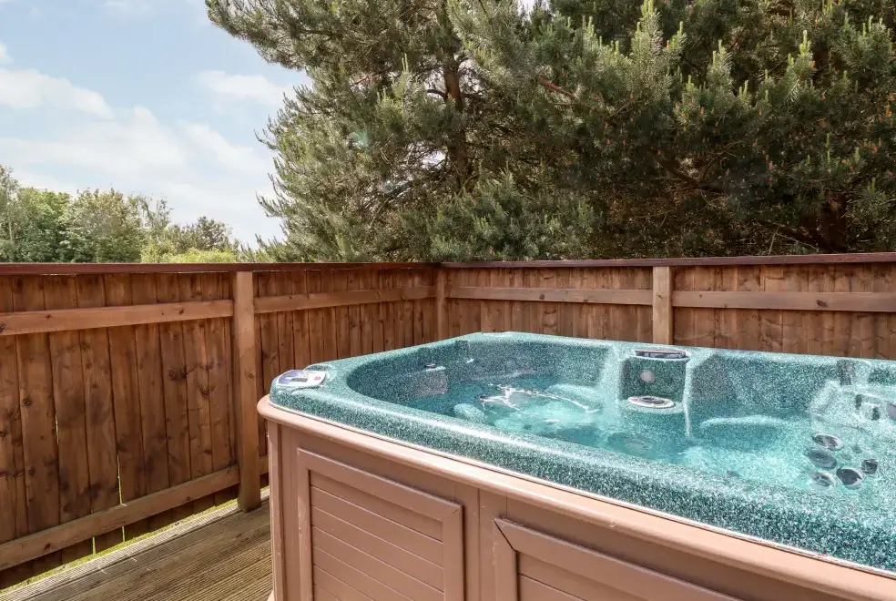Private Hot Tub at Callow Timber Lodge 2