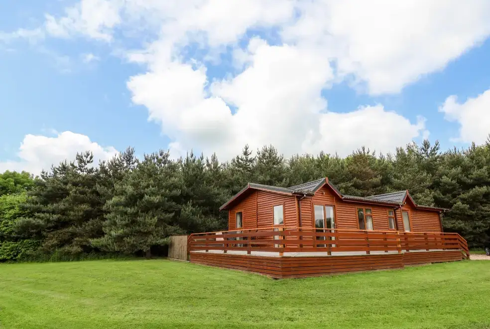 Decked area at Callow Timber Lodge 2