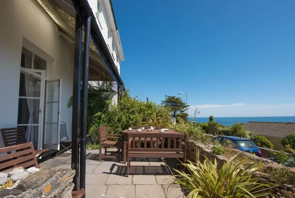 Patio area at Captains House