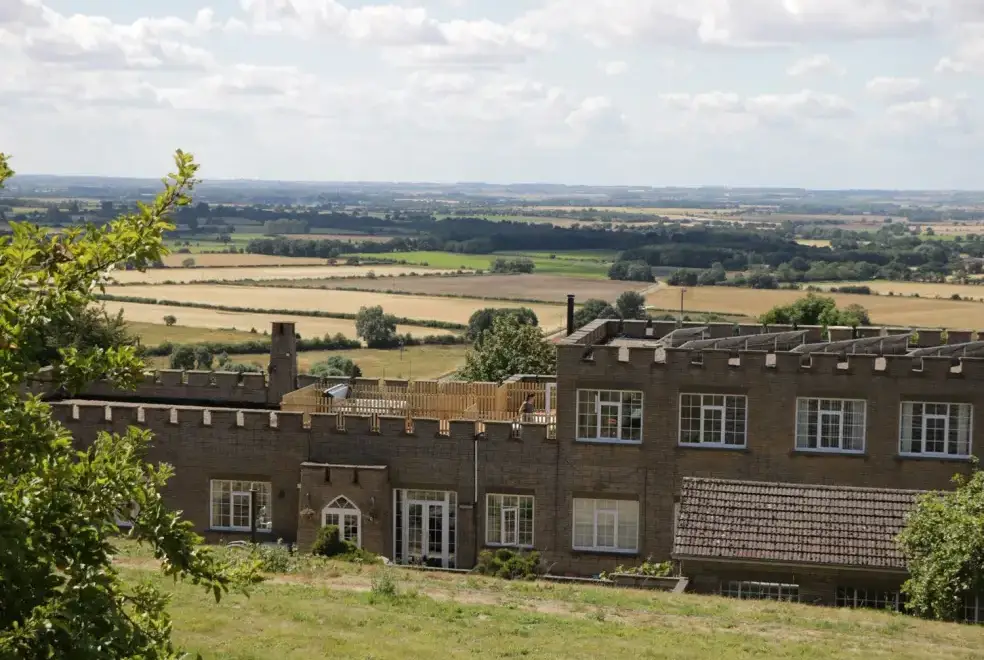 Countryside views at Castle Top Retreat