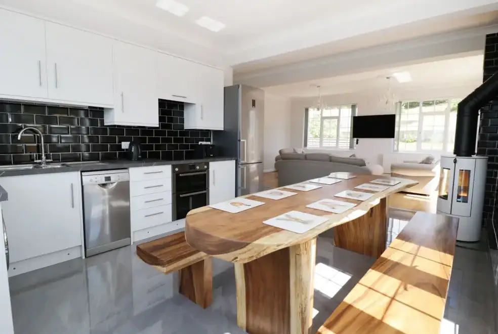 Kitchen/diner at Castle Top Retreat