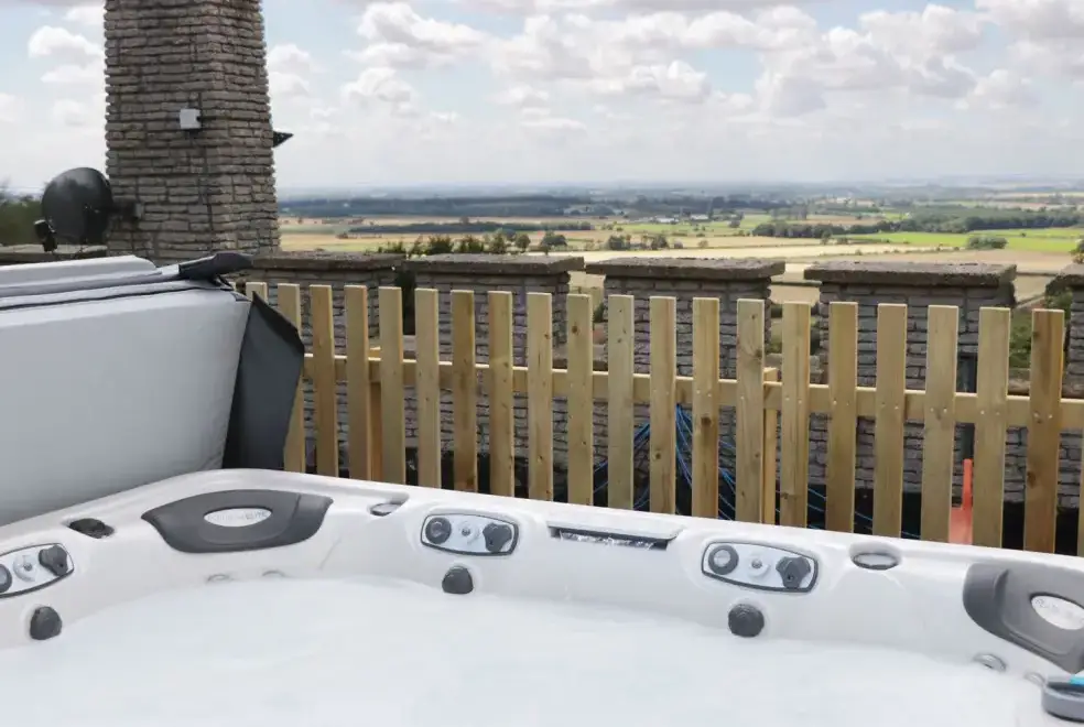 Private Hot Tub at Castle Top Retreat