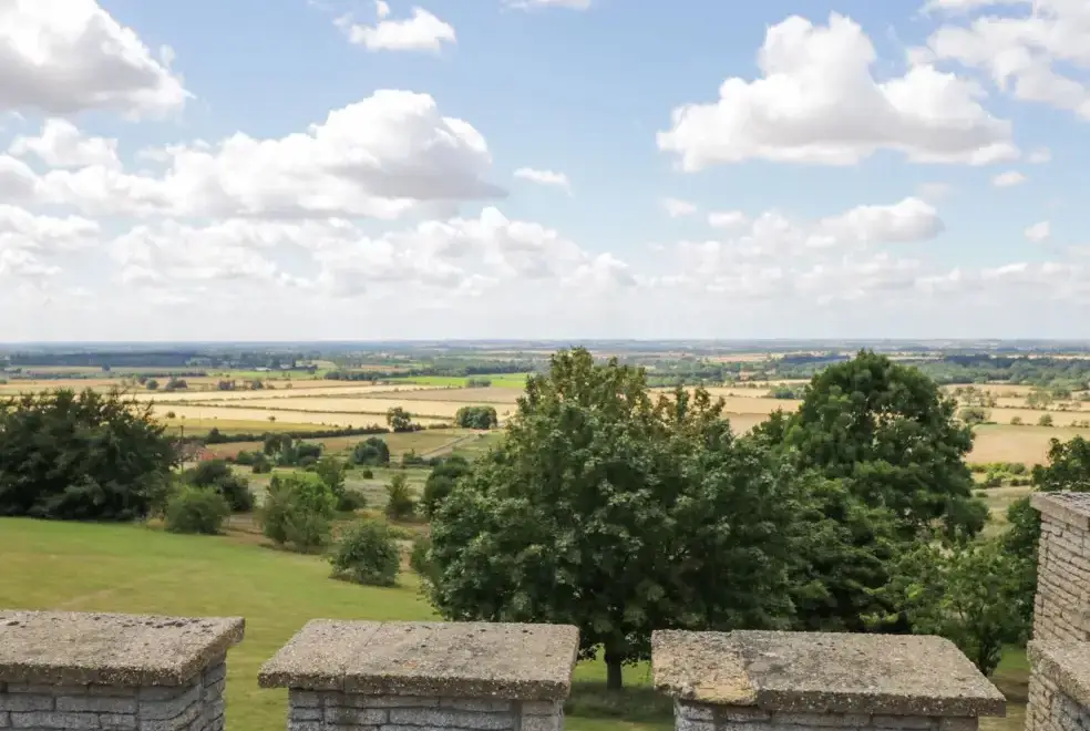 Countryside views at Castle Top Retreat