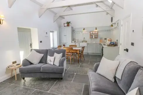 Open plan living area at Catamouse, Pembrokeshire