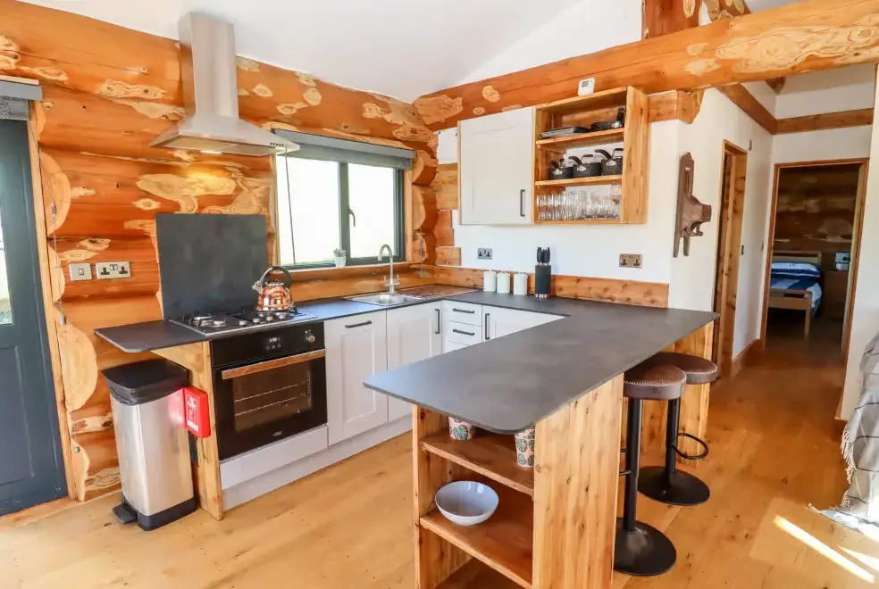 Kitchen/diner at Cedar Cabin