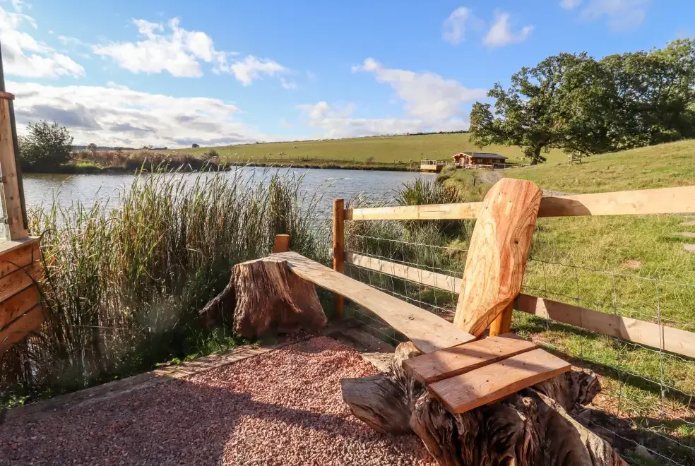 Lake view at Cedar Cabin