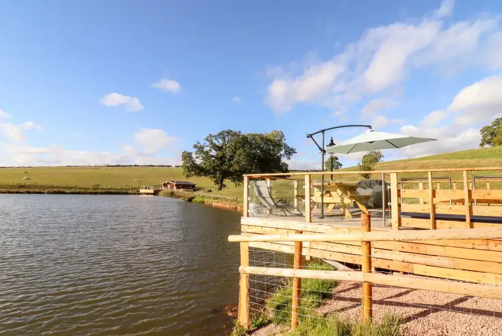 Lake view at Cedar Cabin