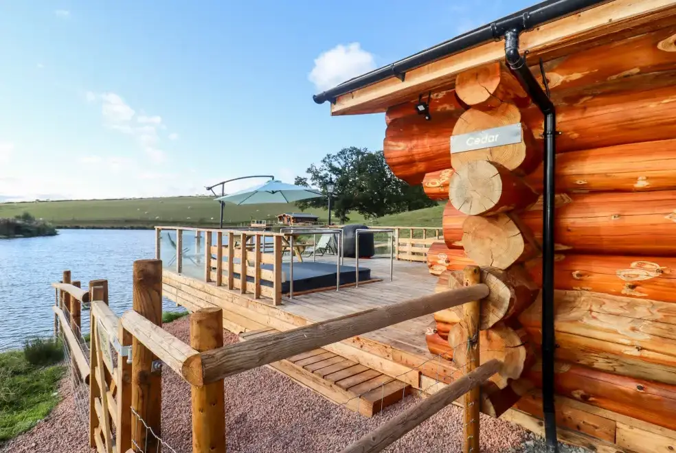 Lake view at Cedar Cabin