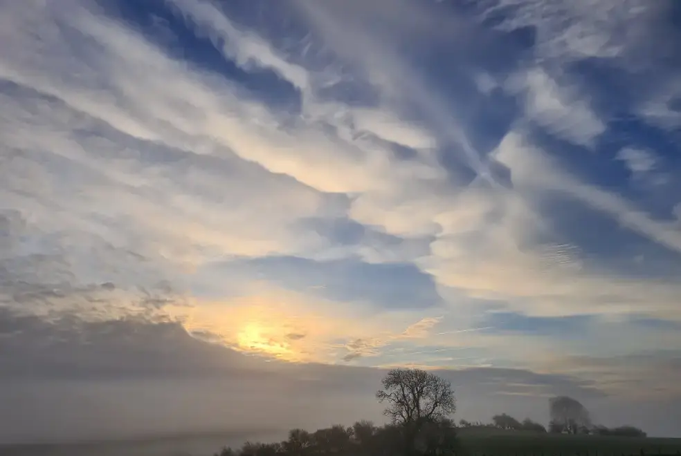Countryside views at Cefn-nant Lodge