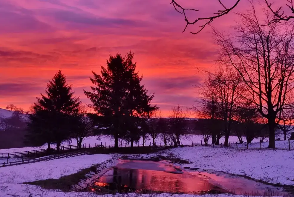 Countryside views at Cefn-nant Lodge