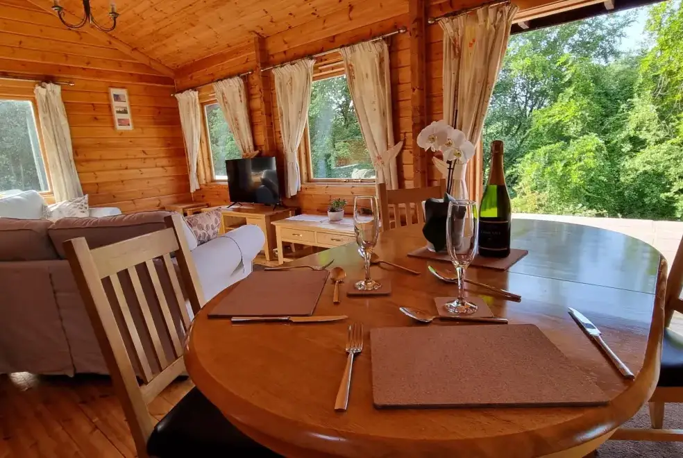 Lounge at Cefn-nant Lodge