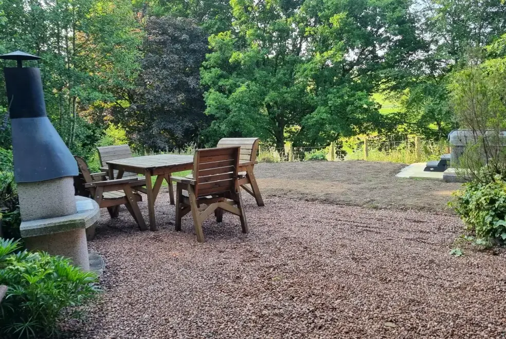 Garden at Cefn-nant Lodge