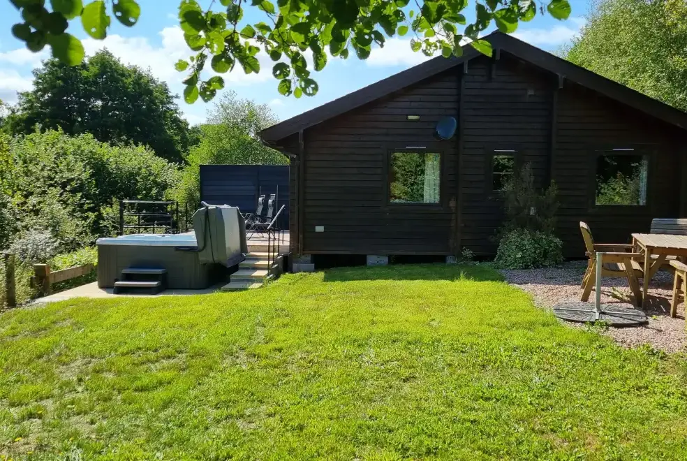 Private Hot Tub at Cefn-nant Lodge