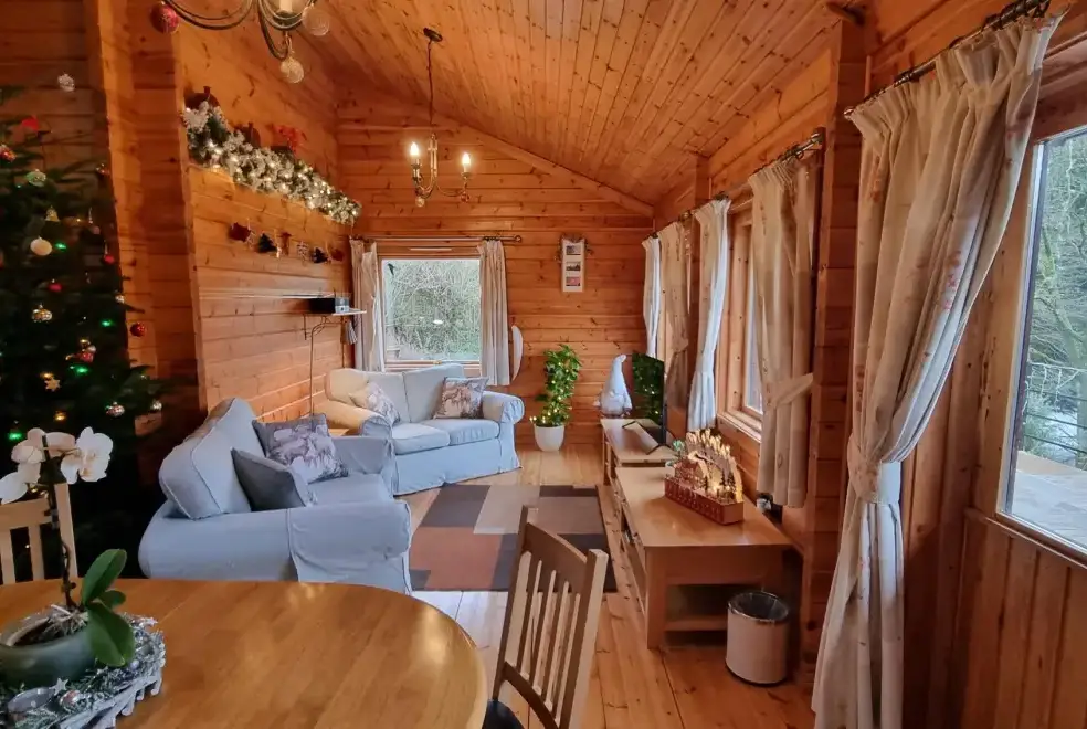 Lounge at Cefn-nant Lodge