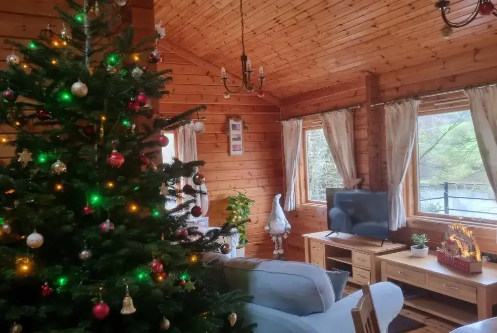 Lounge at Cefn-nant Lodge