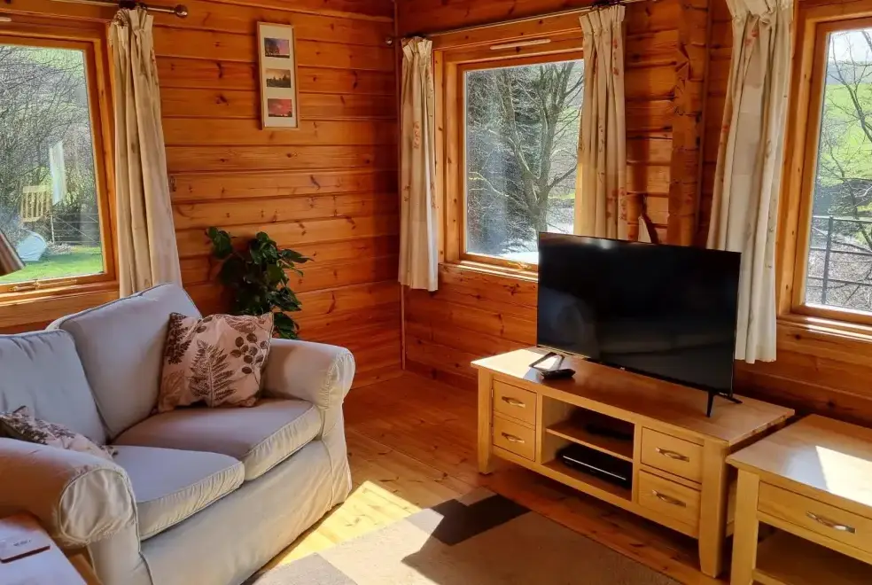 Lounge at Cefn-nant Lodge