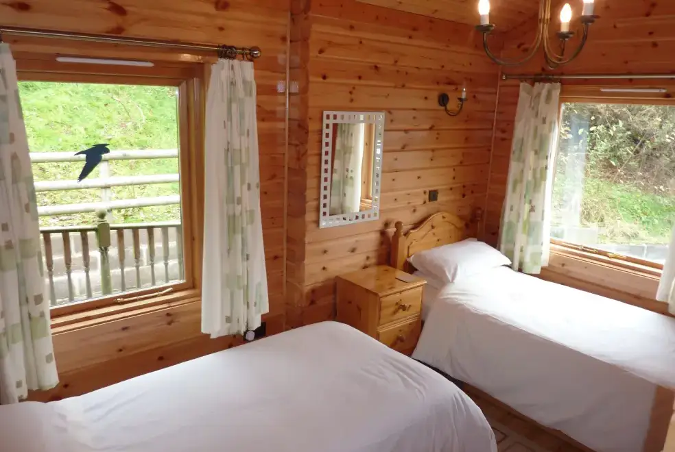 Bedroom at Cefn-nant Lodge