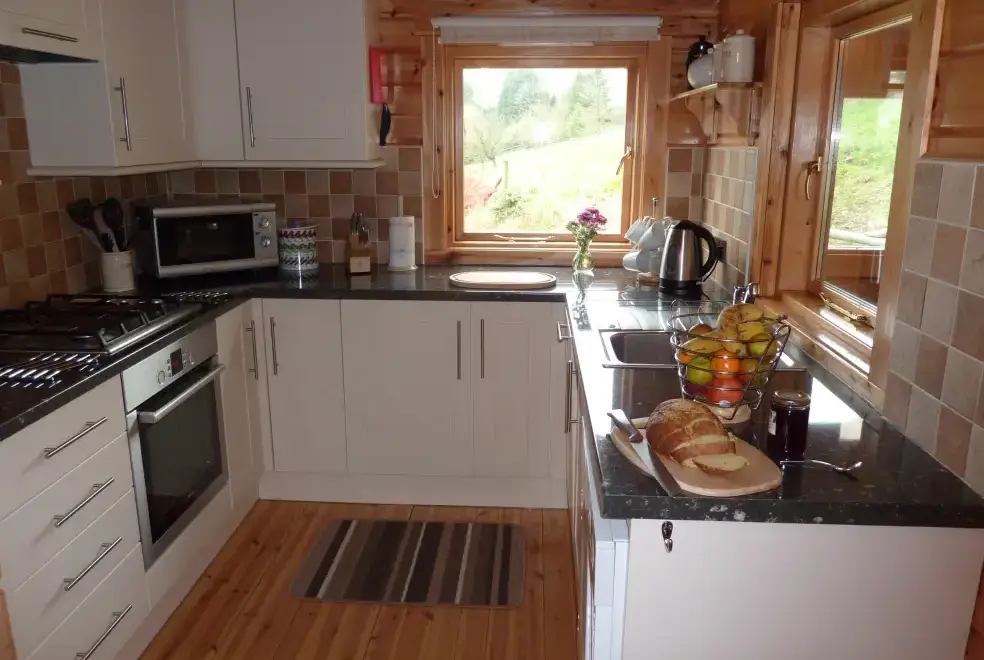 Kitchen/diner at Cefn-nant Lodge