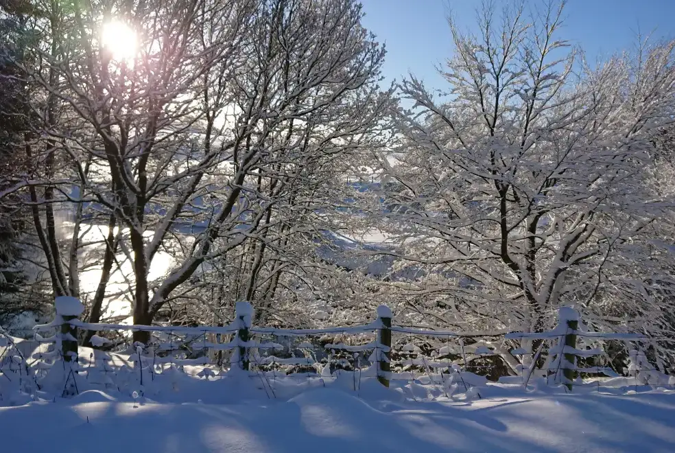 Countryside views at Cefn-nant Lodge