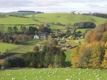 Countryside near Cefn-nant Lodge