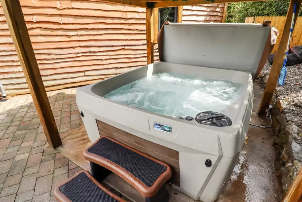 Private Hot Tub at Celyn Lodge