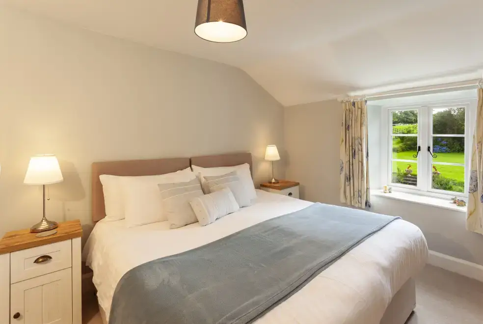 Bedroom at Charming Sleeps 4 Farmstay