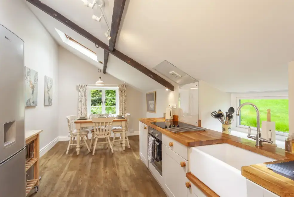 Kitchen/diner at Charming Sleeps 4 Farmstay