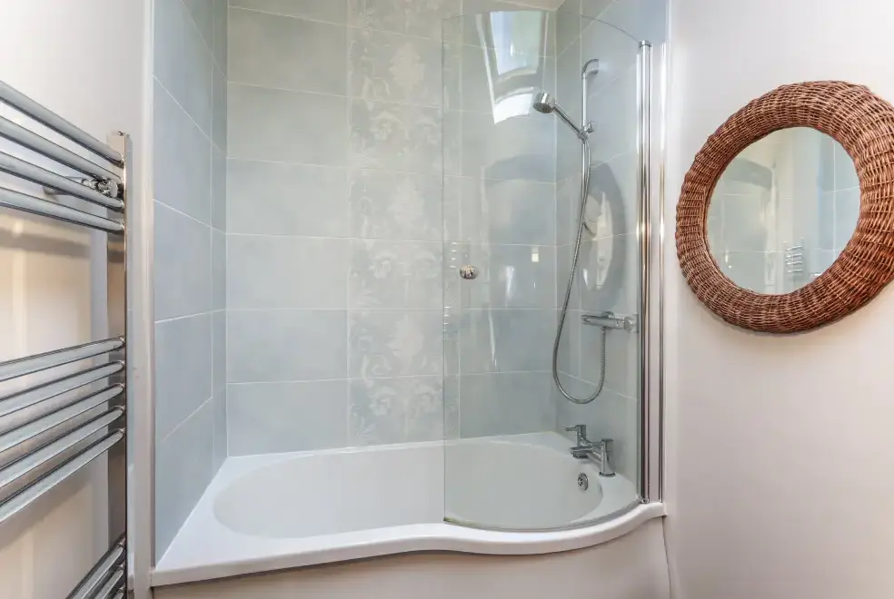 Shower room at Charming Sleeps 4 Farmstay