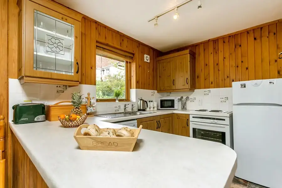 Farmhouse style kitchen at Cherry Tree Lodge