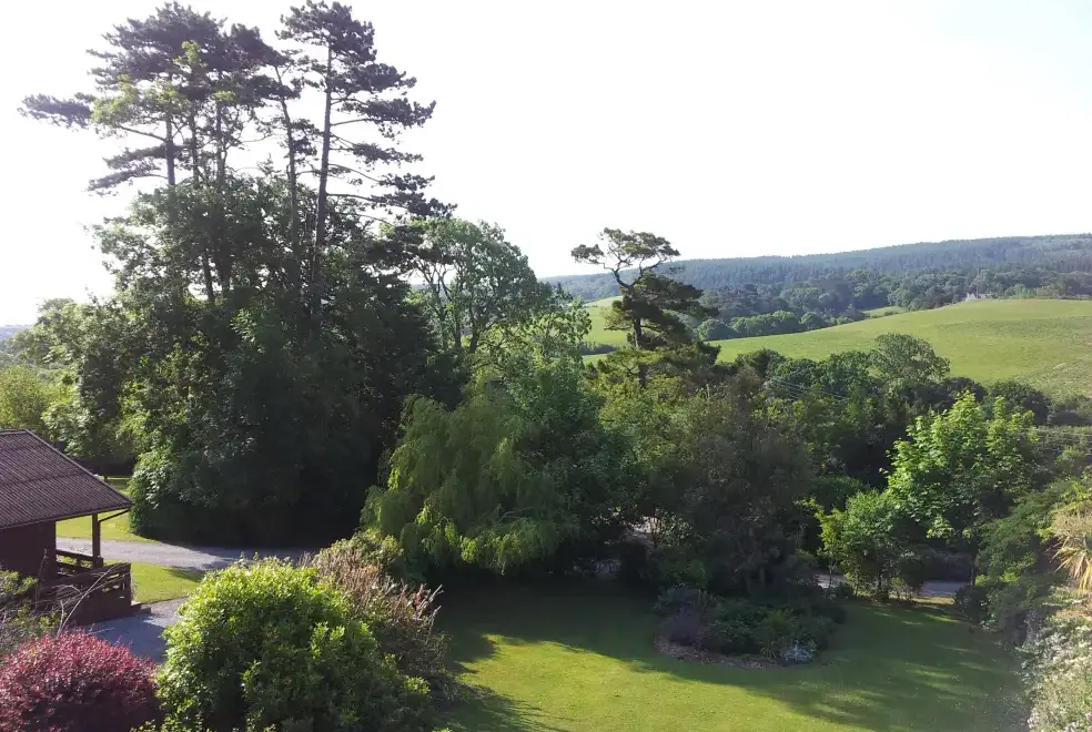 Countryside views at Cherry Tree Lodge