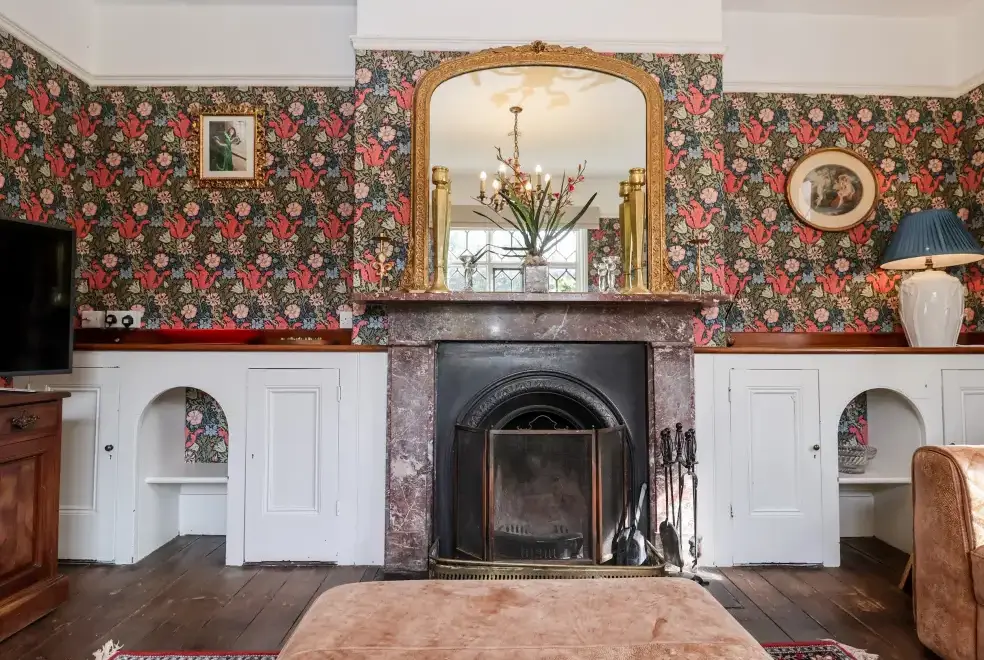 Drawing room at Church Farm, Dunwich