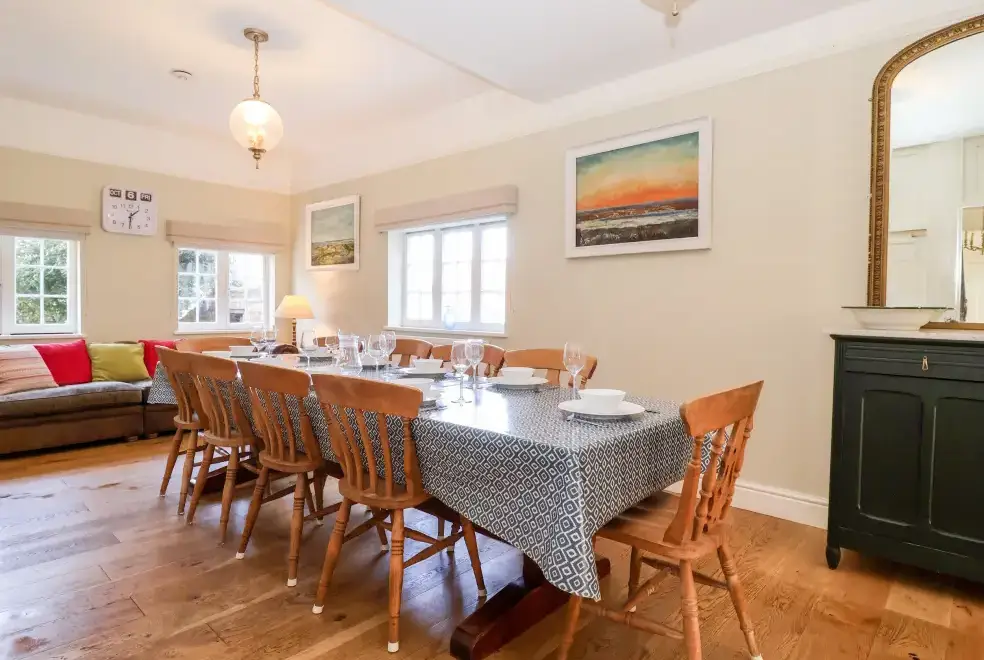 Dining room at Church Farm, Dunwich